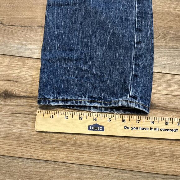 Men's American Eagle AE Original Straight Denim Jeans SZ 30x34 Blue Distressed - Picture 6 of 13